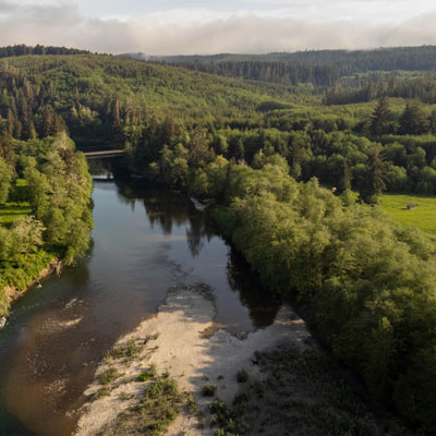 The Bogachiel River on the Olympic Peninsula of Washington State