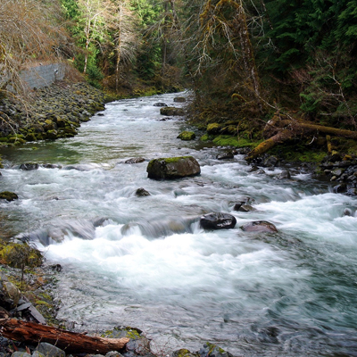 The Sol Duc River on the Olympic Peninsula of Washington State
